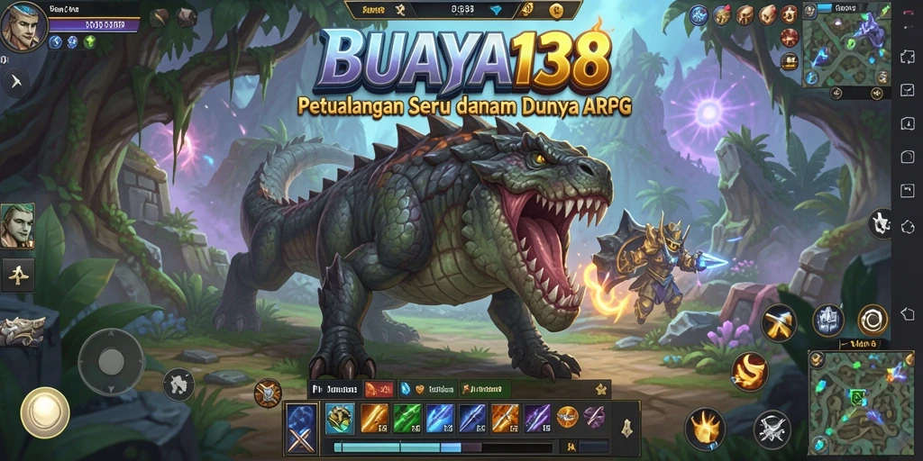 Tampilan gameplay seru dan penuh aksi dalam BUAYA138.