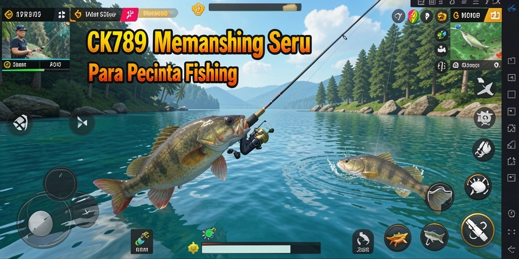Screenshot CK789 menampilkan gameplay memancing yang menarik dan seru.