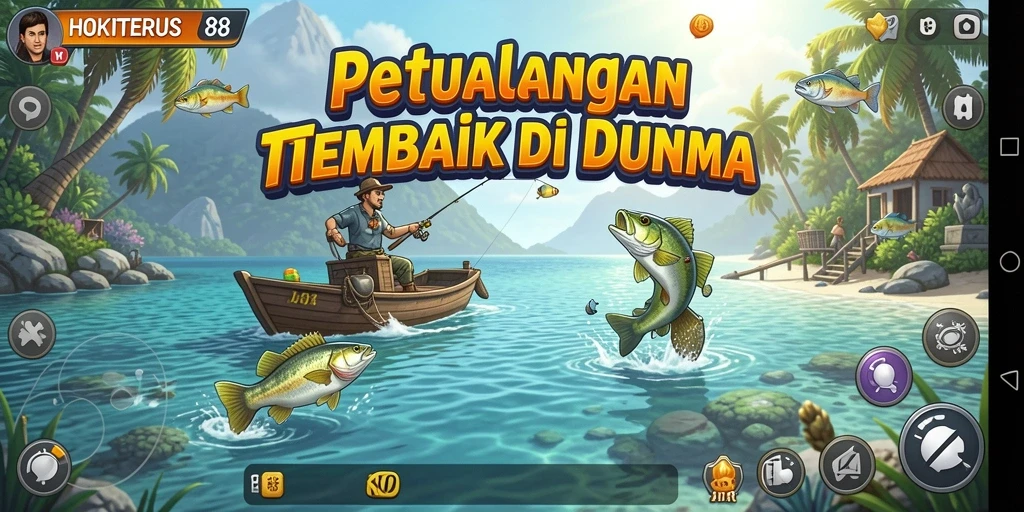 Gameplay HOKITERUS88 dengan pengalaman memancing yang mendebarkan.
