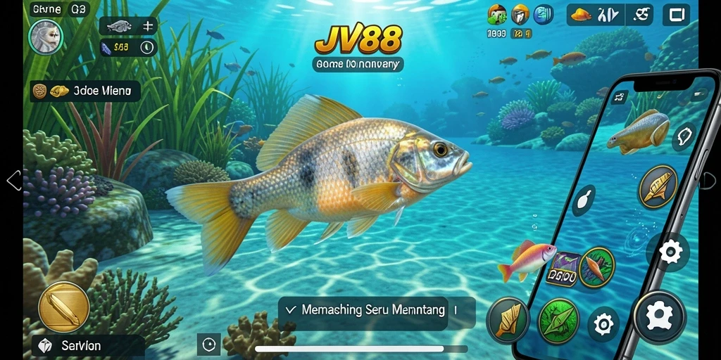Tangkapan ikan besar dalam gameplay JV88 yang memikat.