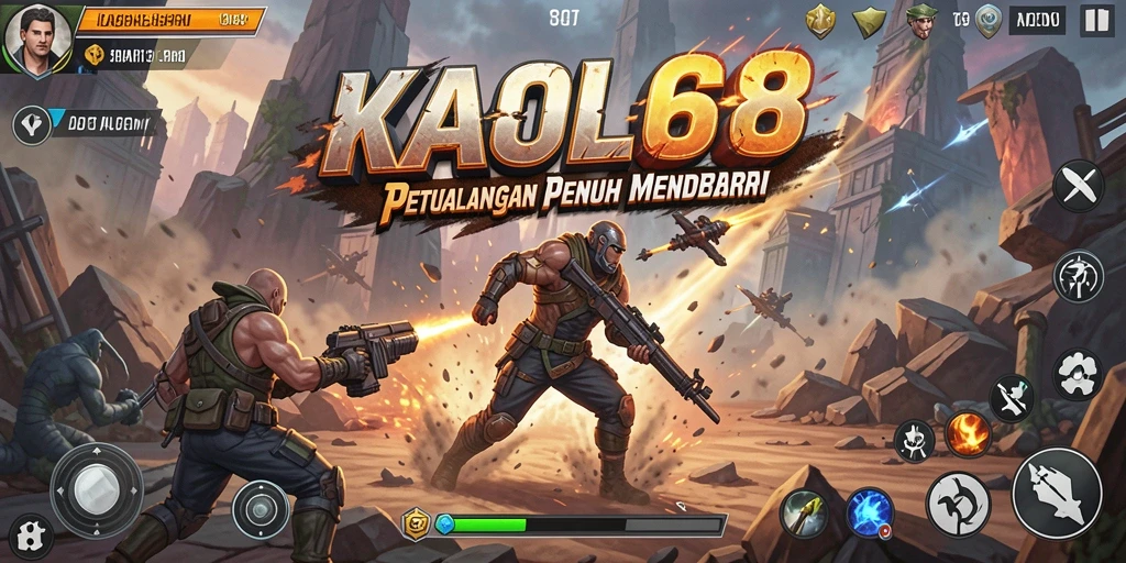 Tangkapan layar KAOL68 menampilkan aksi pertempuran mendebarkan dengan grafis menawan.