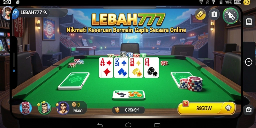 Tampilan gameplay Gaple yang menawan dan penuh warna.