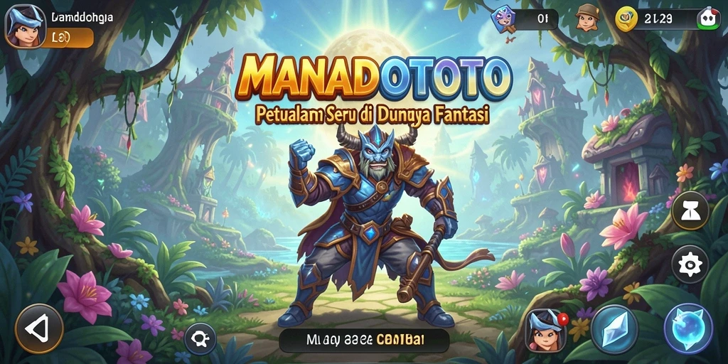 Tampilan screenshot gameplay MANADOTOTO menampilkan aksi petualangan seru.