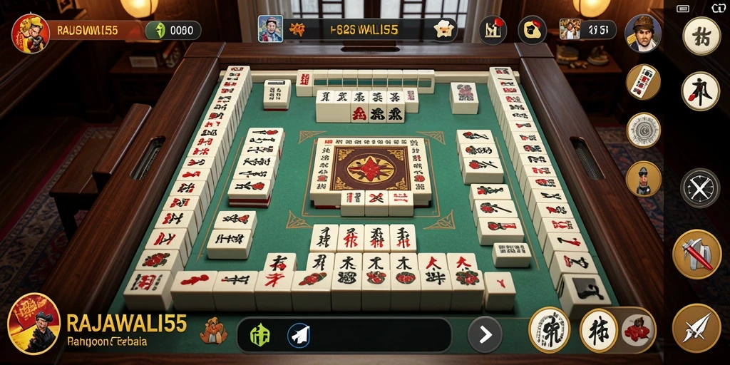 Screenshot dari gameplay seru RAJAWALI55 Mahjong yang penuh tantangan.