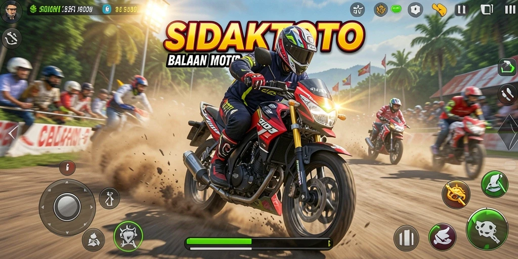 Tampilan balapan motor yang mendebarkan dalam SIDAKTOTO.